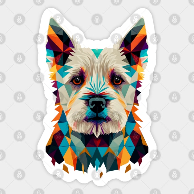 Low Poly Dog Sticker by rraynerr